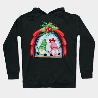 Happy Christmas Gnomes In A Snowglobe Hoodie